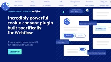 Cookie Finsweet Webflow